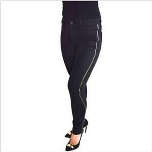 Rag & Bone Black Full Zipper Jeans